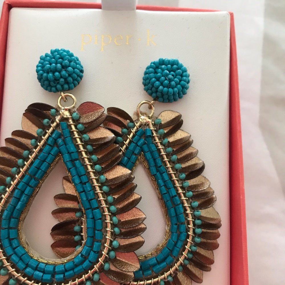 New hand beaded earrings